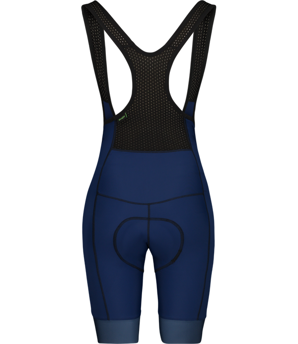 Half Wheeler Color Azul Bib Shorts - Mujer