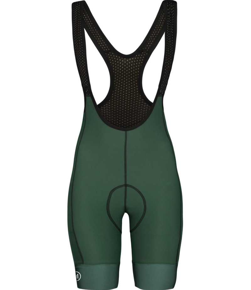 Half Wheeler Color Verde Bib Shorts - Mujer